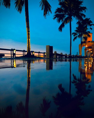 Reflexo em água tirado com celular
